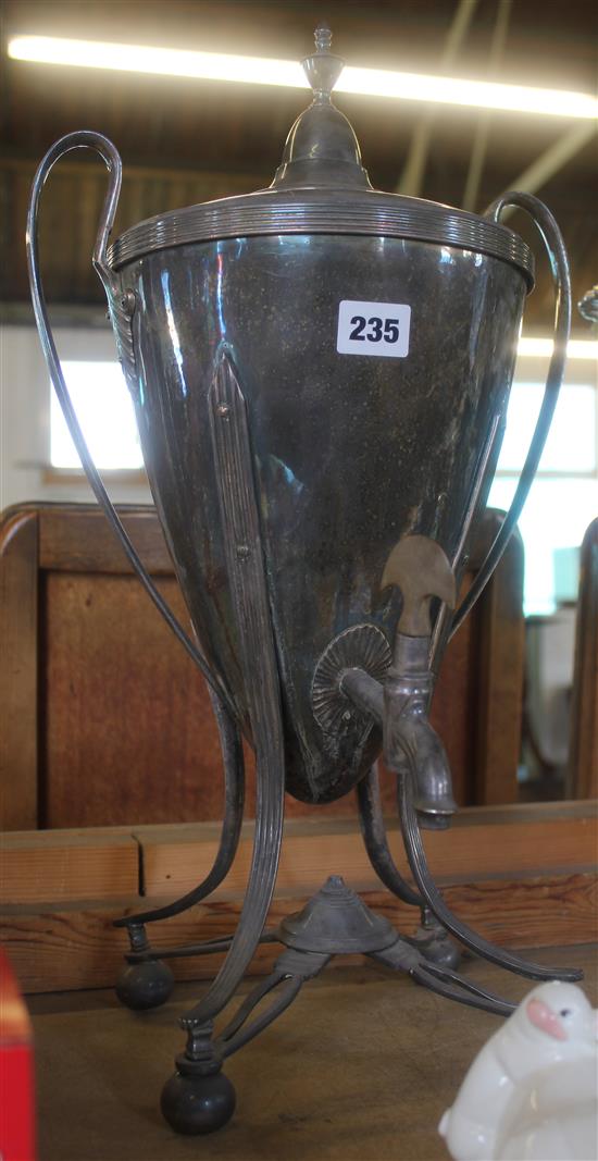 Old Sheffield plate urn